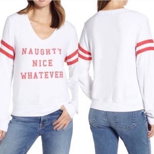 NWOT Wildfox Naughty Nice Whatever Sweater